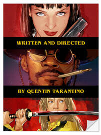 Wandsticker Pulp Fiction - Django - Kill Bill