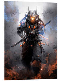 Cuadro de metacrilato Cyber Samurai Warrior