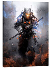 Stampa su tela Cyber Samurai Warrior