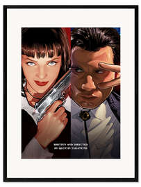 Innrammet kunsttrykk Pulp Fiction Duo