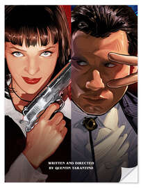 Wandsticker Pulp Fiction-Duo