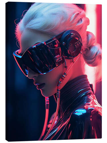 Stampa su tela Cyber Punk Girl