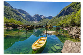 Akryylilasitaulu Glacial Lake Bondhusvatnet near Sunndal, Norway - Rico Ködder