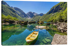 Obraz na płótnie Glacial Lake Bondhusvatnet near Sunndal, Norway - Rico Ködder