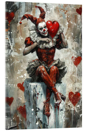 Tableau en verre acrylique Jester