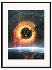 Gerahmter Kunstdruck Astronaut Gargantua