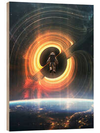 Holzbild Astronaut Gargantua