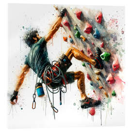 Acrylglasbild Sportklettern