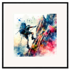Impression artistique encadrée Climber