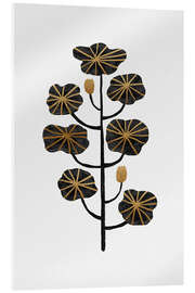 Tableau en verre acrylique Black Gold Still Life II