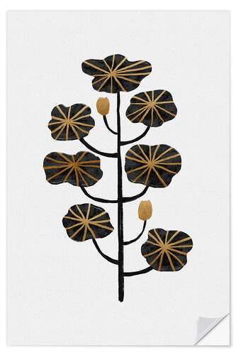 Självhäftande poster Black Gold Still Life II