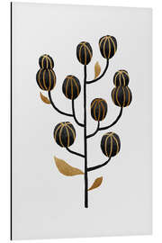 Aluminiumsbilde Black Gold Still Life I