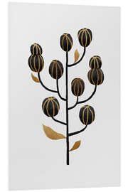 Stampa su PVC Black Gold Still Life I