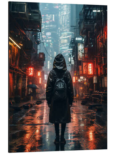 Alubild Futuristic City Dystopia