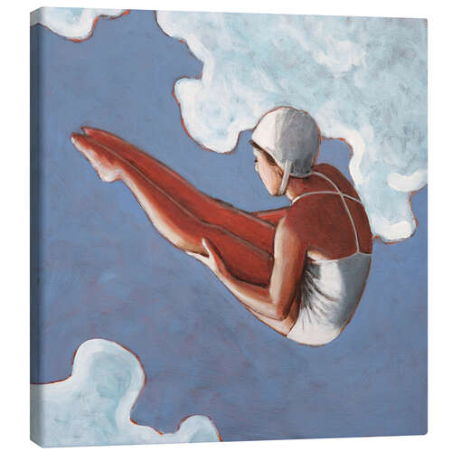 Canvas-taulu High Diver in the Clouds