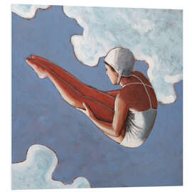 Tableau en PVC High Diver in the Clouds