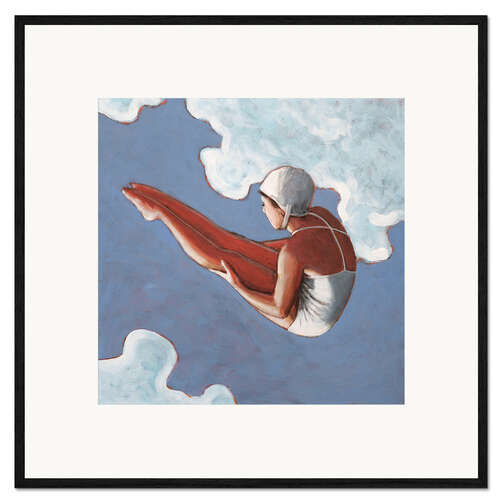 Impression artistique encadrée High Diver in the Clouds