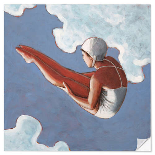 Wall sticker High Diver in the Clouds