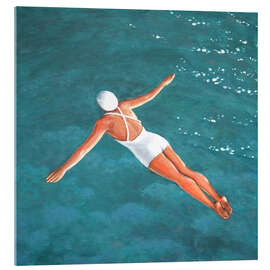 Quadro em acrílico High Diver Above Water