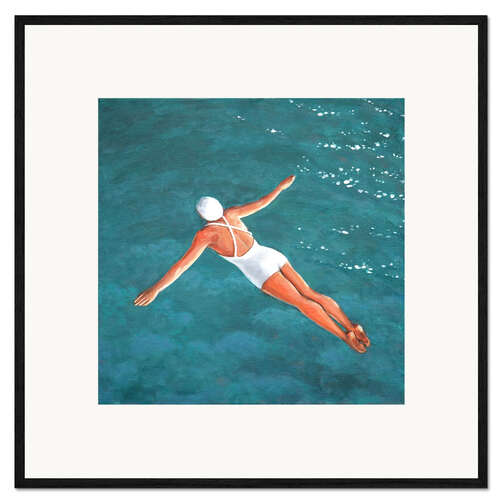 Stampa artistica con cornice High Diver Above Water