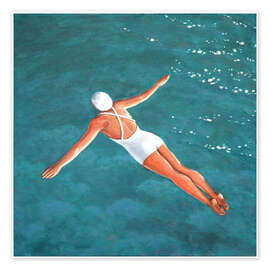 Wall print High Diver Above Water - Sarah Morrissette