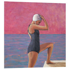 Cuadro de PVC Magenta Swimmer - Sarah Morrissette