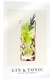 Acrylic print Gin and Tonic - Ekaterina Koroleva