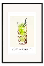 Gerahmter Kunstdruck Gin and Tonic