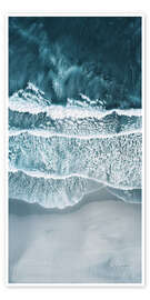 Poster Aerial view of beach at Esperance, Western Australia