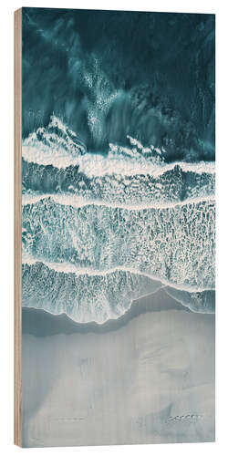 Wood print Aerial view of beach at Esperance, Western Australia