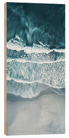 Wood print Aerial view of beach at Esperance, Western Australia
