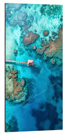 Obraz na aluminium Aerial view of coral reef in Zanzibar, Tanzania - Christian Müringer