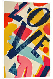 Gallery print Abstract Typographic Love