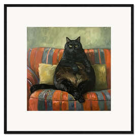 Kunsttryk i ramme The Fat Cat II