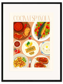 Framed art print Comida Tradicional - Cocina Española