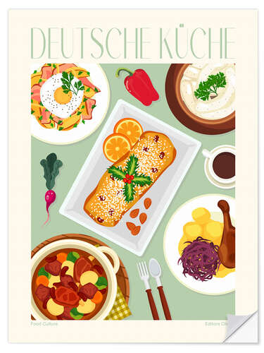 Wall sticker Traditionelle Gerichte - Deutsche Küche