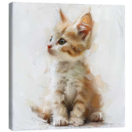 Quadro em tela Cute small kitty