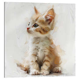 Tableau en plexi-alu Cute small kitty