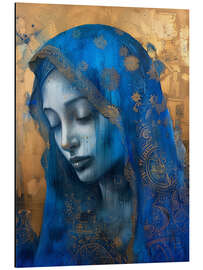 Magnettafel Porträt einer Frau mit Schleier