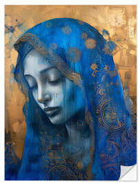 Wall sticker Portrait of a woman with a veil