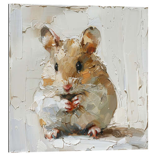 Stampa su plexi-alluminio Cute little hamster