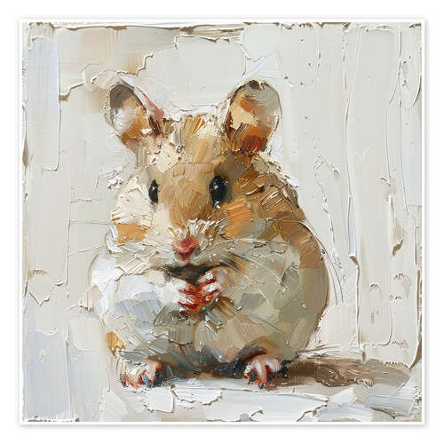 Plakat Cute little hamster