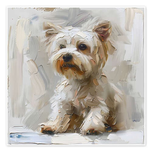 Plakat Cute Maltese Dog