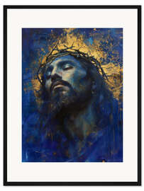 Gerahmter Kunstdruck Porträt von Jesus Christus - DejaReve