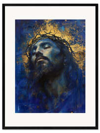 Ingelijste kunstdruk Jesus Christ portrait