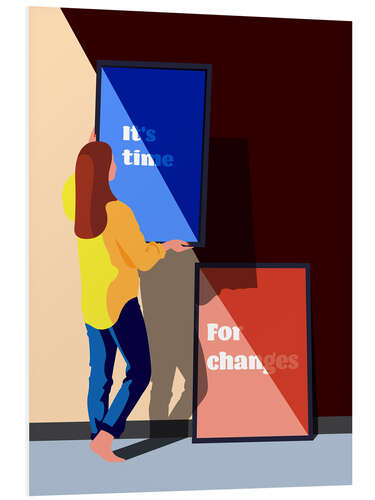 Tableau en PVC It's time for changes