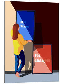 Magnettafel It's time for changes