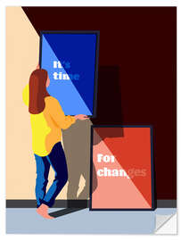 Adesivo murale It's time for changes