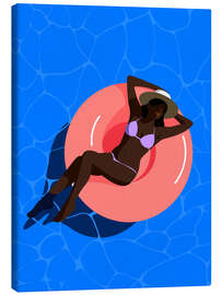 Lienzo Pool girl, pink - dolceQ
