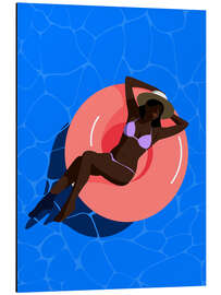 Magnettafel Pool girl, pink